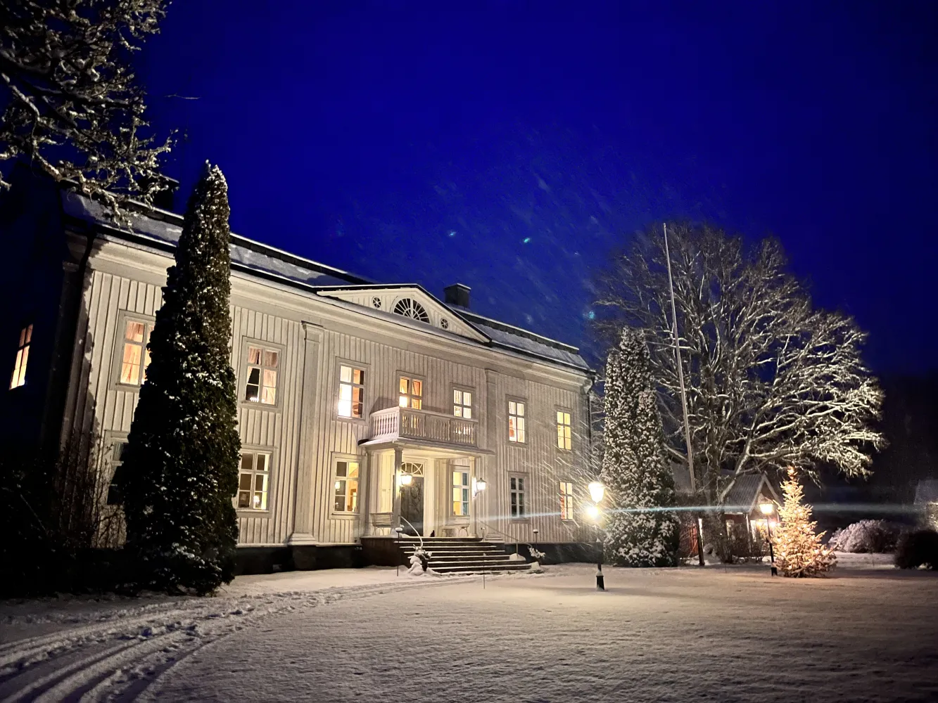 Vinter på Wallby Säteri