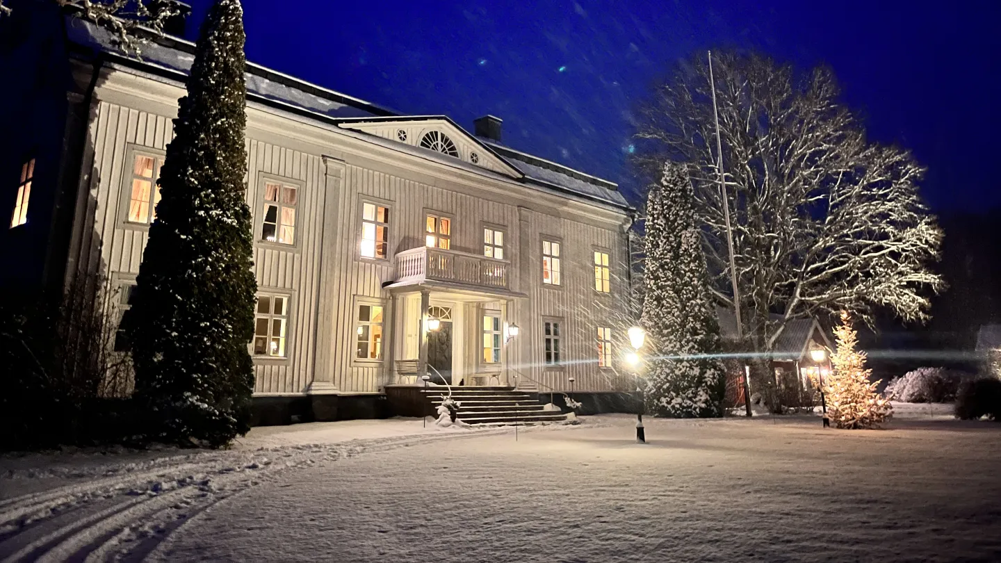 Vinter på Wallby Säteri